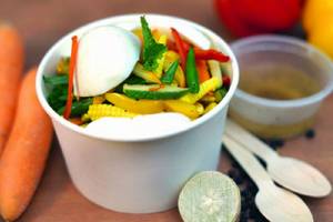 4 Egg White And Assorted Veggies, Protein Salad..