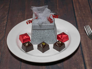Dark Assorted Chocolate Box With Ribbon 