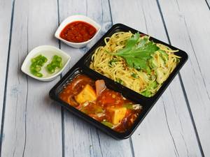 Chilli Paneer + Veg Noodles