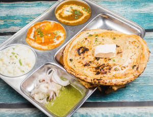 Stuffed Nan Thali