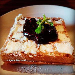 Blueberry Cheesecake Waffles