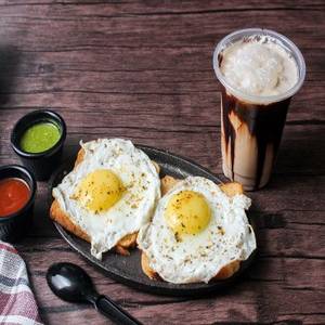 Cold Coffee + Sunny Side Up (2 Eggs)