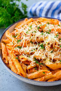 Cheese Penne Mix Sauce Pasta