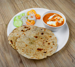 Kadahi Paneer +2 Roti Butter