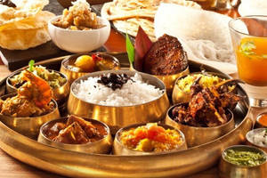 Gaon Special Chicken Thali