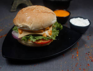 Aloo Veggie Patty Burger