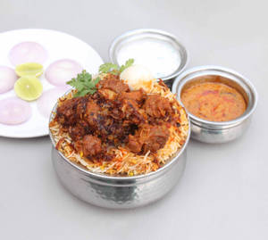 Mutton Biryani Special (Mutton Curry With Biryani Rice)