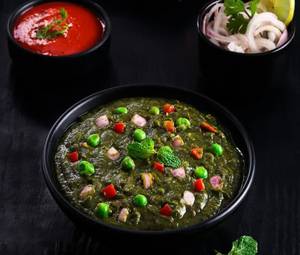 Healthy Hariyali Khada Pav Bhaji
