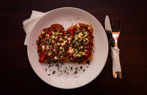 Baked Beans On Toast With Chilli And Cheese