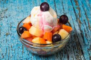 Fruit Salad With Ice Cream
