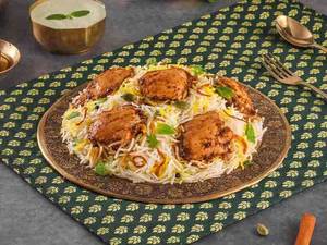Lazeez Bhuna Murgh Biryani (Dum Chicken Biryani - Serves 1)