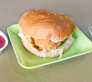 Chicken Chilli Lava Burger