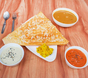 Onion Rava Masala Dosa
