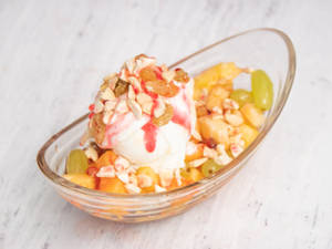 Fruit Salad With Ice Cream