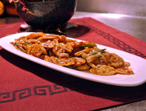 Haochi  Lotus Root With Sweet Chilli Sauce