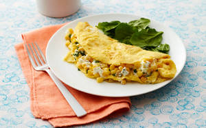 Cheese And Corn Omelette