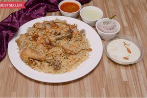 Chicken Biryani Dumpukht Half(3pcs)  + 1 Kheer Kullad