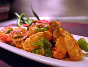 Prawns In Honey Chilli Sauce