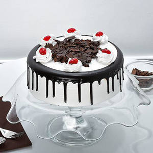 Black Forest Cake + Candle + Balloons