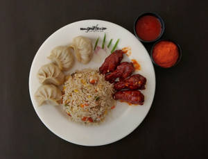 Chicken Fried Rice - Wings  - Momos Combo