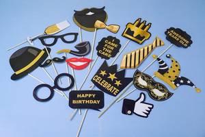 Photo Booth Props (18 Pcs Set)