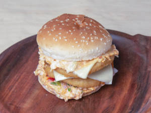 Double Cheese & Double Tikki Burger