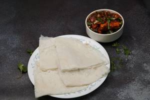 Paneer Chilly With Neer Dosa