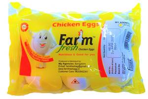 Farm Fresh White Egg - Pack Of 6
