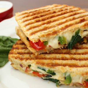 Grilled Veg Cheese Sandwich