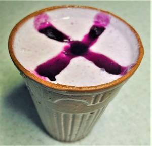 Black Currant Lassi.