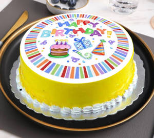 Colourful Birthday Cake