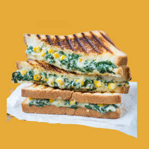 Spinach & Corn Cheese Sandwich