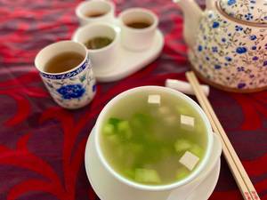 Chicken Tofu Bok Choy  Soup