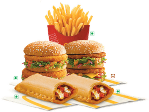 MaharajMac Veg/MaharajMac Chicken(Any Two)+1 Medium Fries+2 