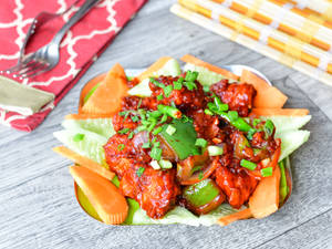 Dry Chilly Chicken (8 Pcs) 