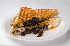 Brownie Chocolate Cheese Sandwich