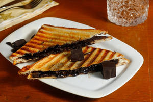 Dark Choco Cheese Grilled Sandwich