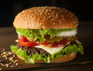 Veg King Burger (With Cheese)