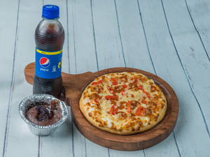 Kebab Pizza [7 Inches] + Chocolava Cake + Pepsi [300 Ml]