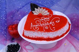 Redvelvet Heart Shape Cake