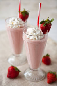 Fresh Strawberry Milkshake