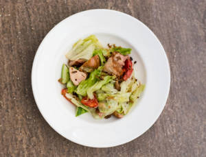 Dry Bamboo Shoot Salad with Smoked Chicken