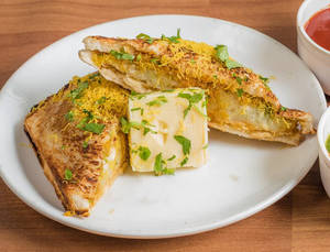 Cheese Sevpuri Toast Sandwich