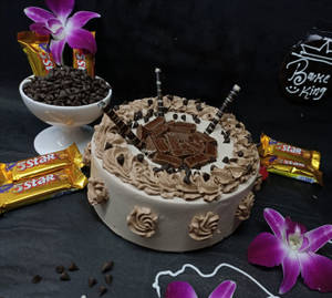 Choco Five Star Rose Cake
