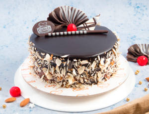 Eggless Choco Almond Cake (500 gms)