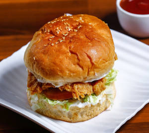 Cheese Fried Chicken Burger