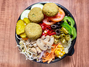 Hara Bara Kebab Salad (Regular)