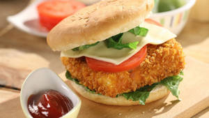 Spicy Paneer Patty Burger