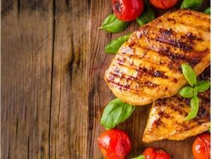 Grilled Chicken, Salami & Egg Pounder