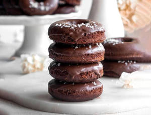 Dark Chocolate Donuts [4 Pieces]